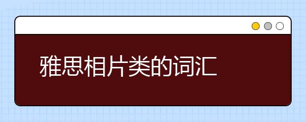 雅思相片类的词汇