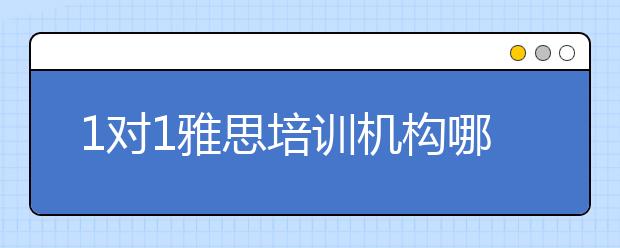 1对1雅思培训机构哪个好