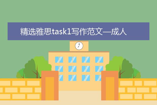 精选雅思task1写作范文—成人教育现状