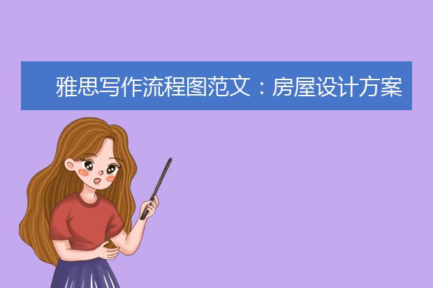 雅思写作流程图范文：房屋设计方案