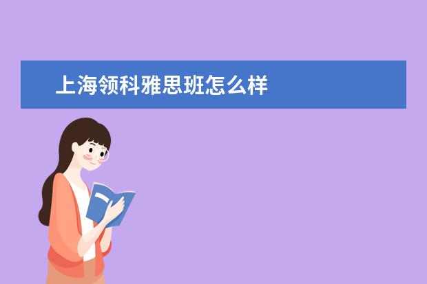 上海领科雅思班怎么样