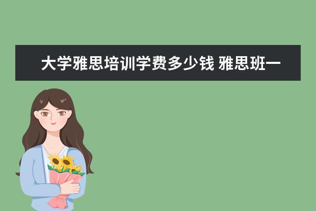 大学雅思培训学费多少钱 雅思班一年学费多少钱