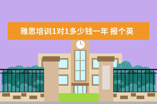 雅思培训1对1多少钱一年 报个英语培训班一年下来要多少钱?