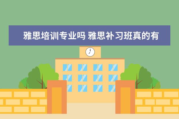 雅思培训专业吗 雅思补习班真的有用吗?