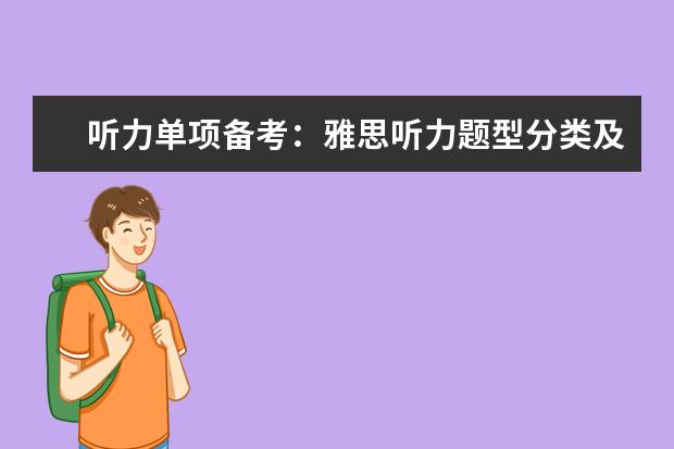 听力单项备考：雅思听力题型分类及注意事项