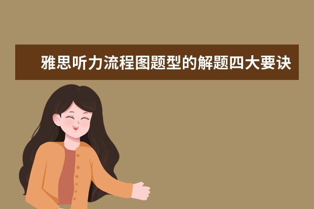 雅思听力流程图题型的解题四大要诀