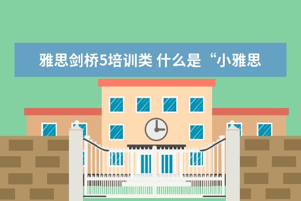 雅思剑桥5培训类 什么是“小雅思考试”?什么是“剑桥通用英语五级考...