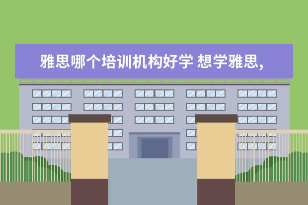 雅思哪个培训机构好学 想学雅思,哪个机构好呢??