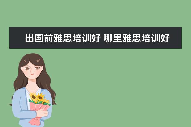 出国前雅思培训好 哪里雅思培训好