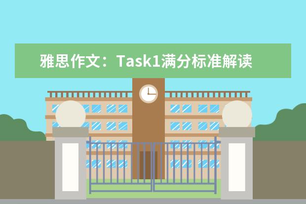 雅思作文：Task1满分标准解读 雅思作文高分模板分享：观点选择类怎么写