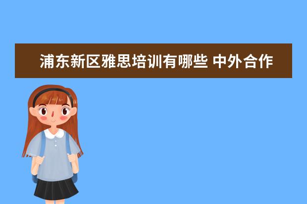 浦东新区雅思培训有哪些 中外合作办学的学校有哪些?