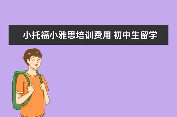 小托福小雅思培训费用 初中生留学需要准备什么?