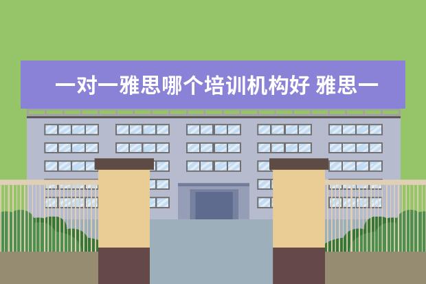 一对一雅思哪个培训机构好 雅思一对一网课哪家好