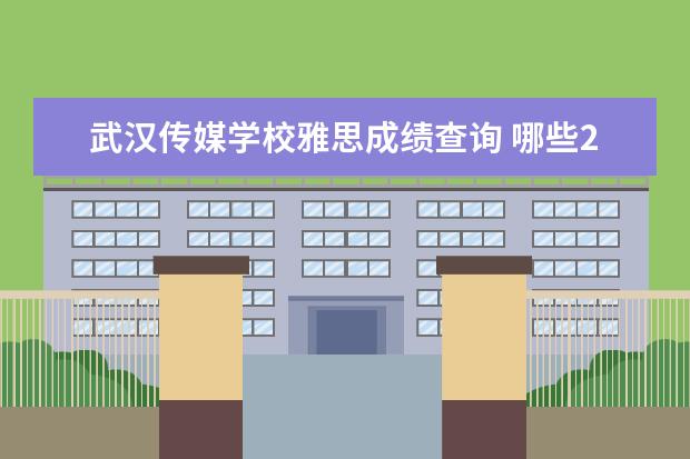 武汉传媒学校雅思成绩查询 哪些211,985学校有中外合作办学