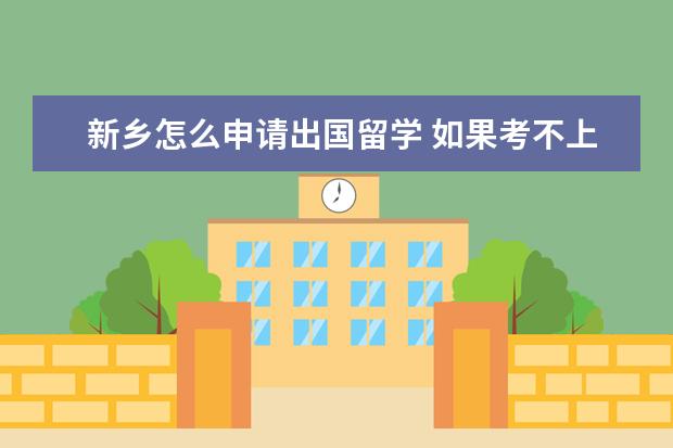 新乡怎么申请出国留学 如果考不上国外顶尖大学的研究生,是不是比不上985、...