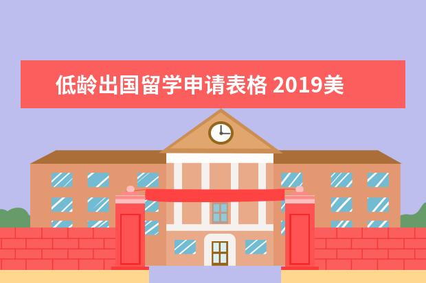 低龄出国留学申请表格 2019美国小学留学申请流程一览
