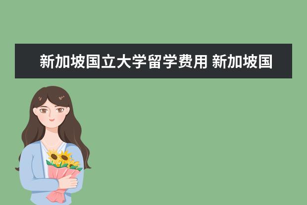 新加坡国立大学留学费用 新加坡国立大学留学费用多少