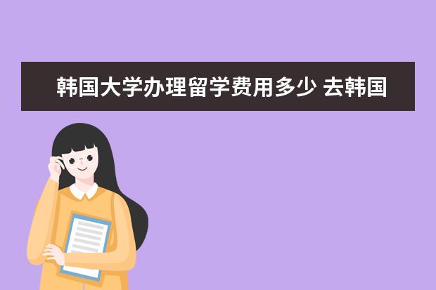 韩国大学办理留学费用多少 去韩国留学一年要多少费用
