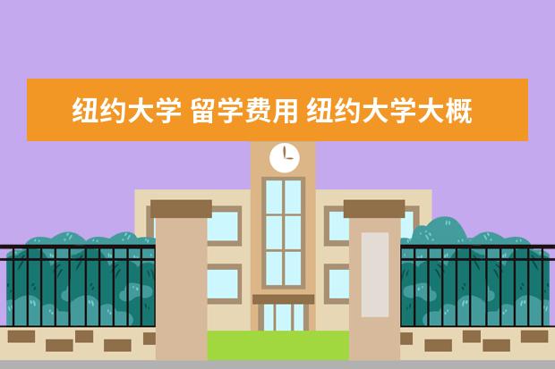 纽约大学 留学费用 纽约大学大概留学费用