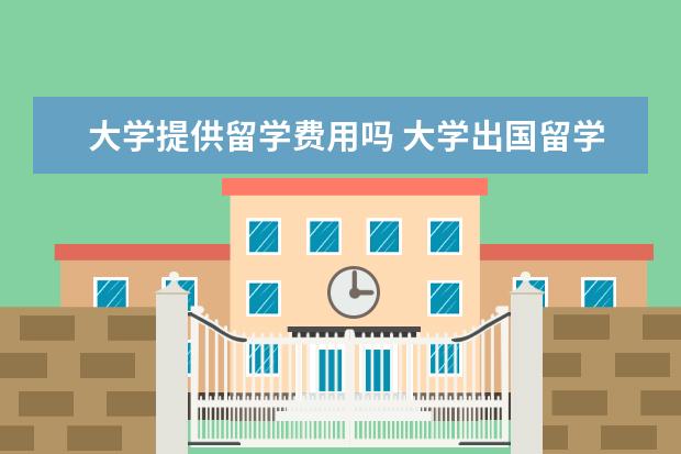 大学提供留学费用吗 大学出国留学费用