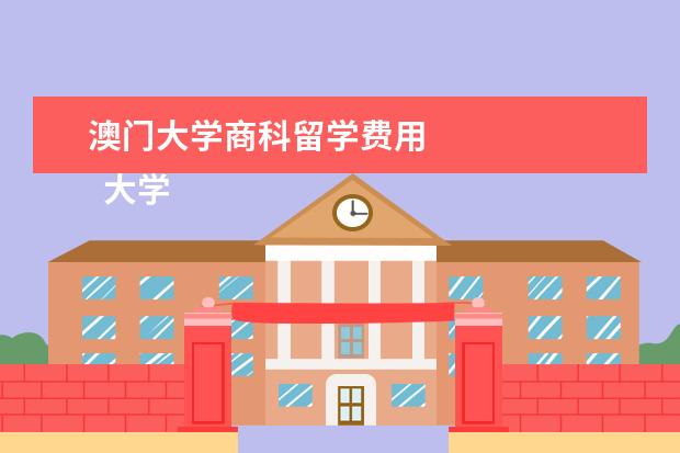 澳门大学商科留学费用 
  大学排名