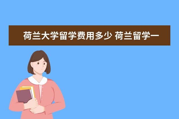 荷兰大学留学费用多少 荷兰留学一年费用大概是多少,学费加生活