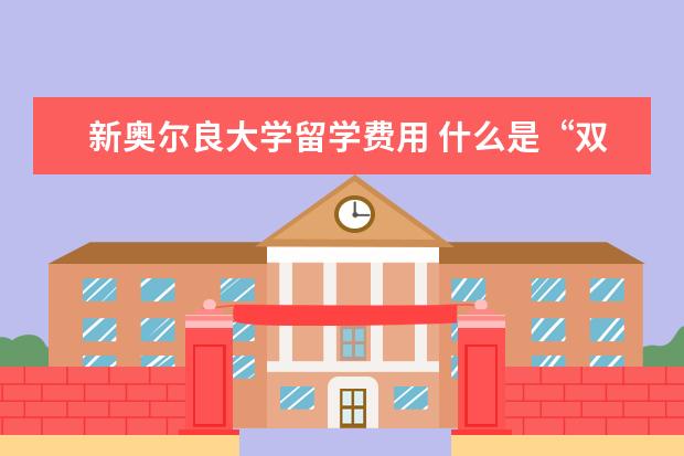 新奥尔良大学留学费用 什么是“双录取”?