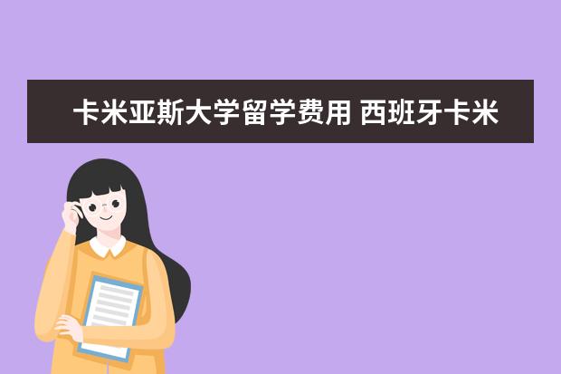 卡米亚斯大学留学费用 西班牙卡米亚斯大主教大学拥有5个系科