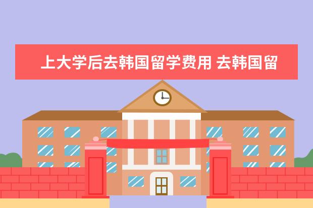 上大学后去韩国留学费用 去韩国留学一年要多少费用