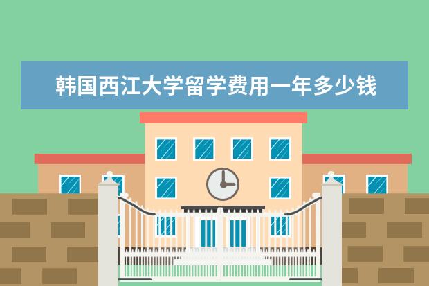 韩国西江大学留学费用一年多少钱 韩国留学好吗?