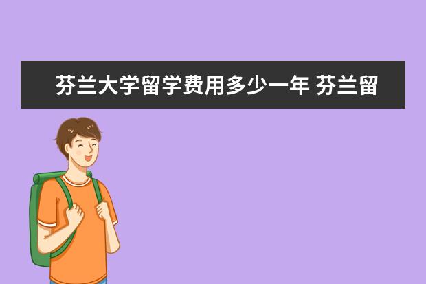 芬兰大学留学费用多少一年 芬兰留学的具体费用是多少