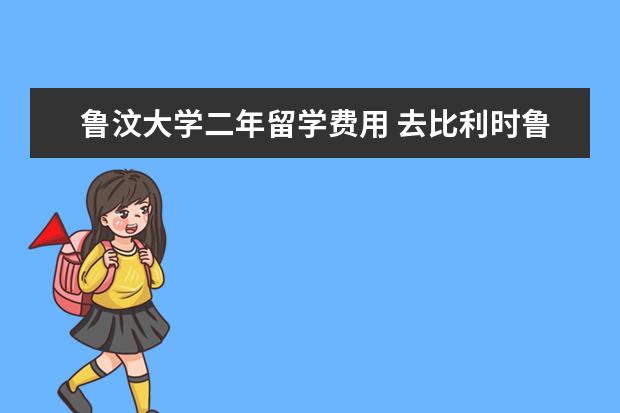 鲁汶大学二年留学费用 去比利时鲁汶大学留学