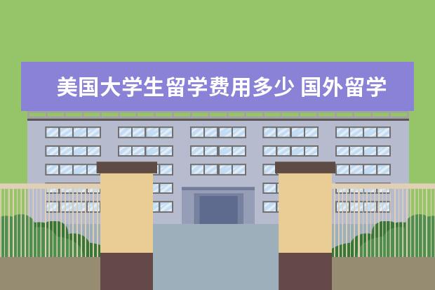 美国大学生留学费用多少 国外留学一年大概多少费用?
