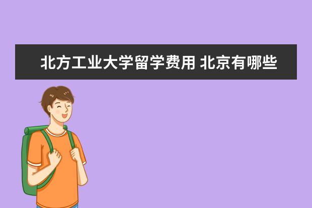 北方工业大学留学费用 北京有哪些大学设有2+2(国际双校园)?