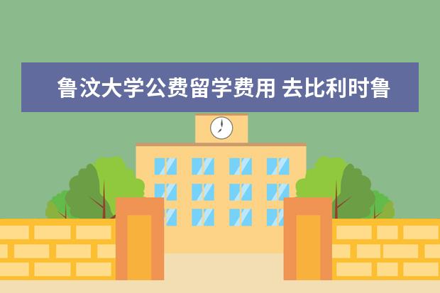鲁汶大学公费留学费用 去比利时鲁汶大学留学