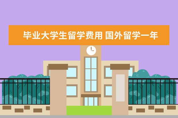 毕业大学生留学费用 国外留学一年大概多少费用?