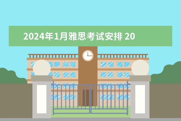 2024年1月雅思考试安排 2022雅思考试时间一览表