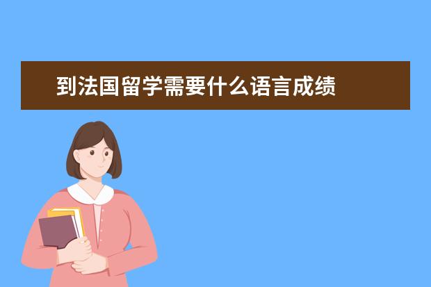 到法国留学需要什么语言成绩